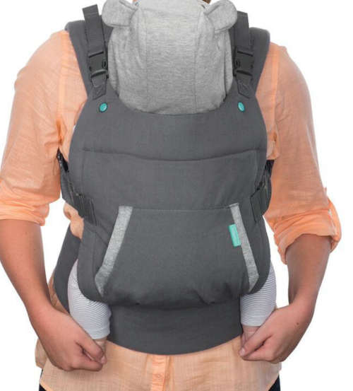 Infantino - Cuddle Up Ergonomic Hoodie Carrier - Grey