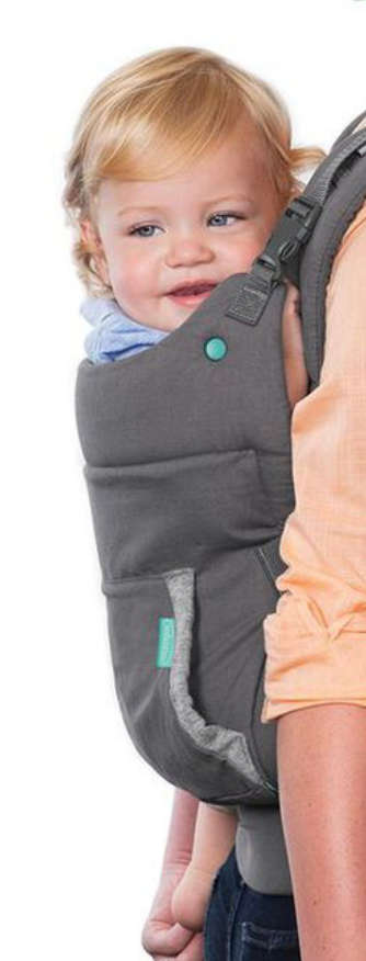 Infantino - Cuddle Up Ergonomic Hoodie Carrier - Grey
