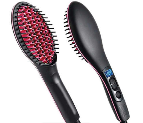 Ceramic Straightening Brush for All Hair Types