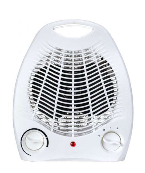 Fan Heater Upright - White 2000W
