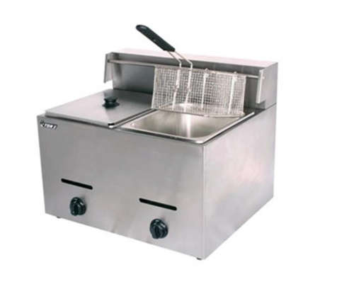Double Gas Fryer - Stainless Steel USED