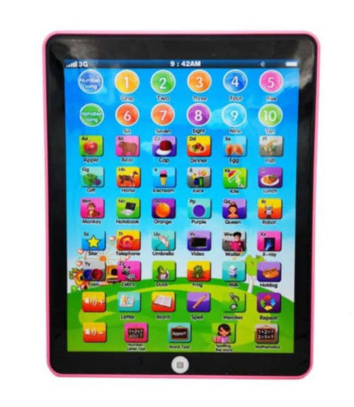 Educational Interactive Learning Pad - Pink