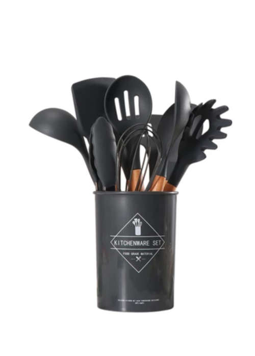 Set of 12 Silicone Kitchen Utensil Set