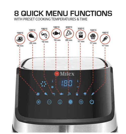 Milex 5.6L Premium Airfryer - DEMO NEVER USED HIGH QUALITY