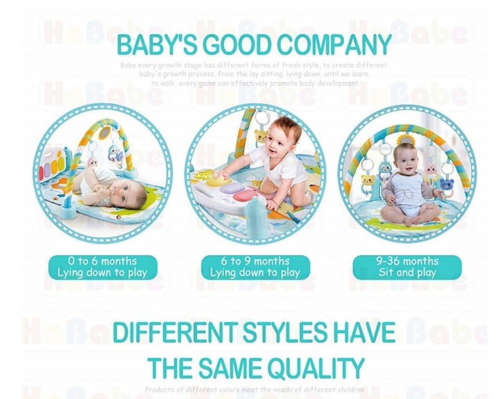 Multifunction Baby Piano Play Gym Mat 5 in 1