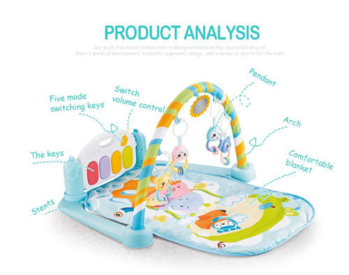 Multifunction Baby Piano Play Gym Mat 5 in 1