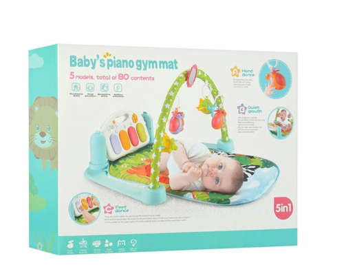 Multifunction Baby Piano Play Gym Mat 5 in 1