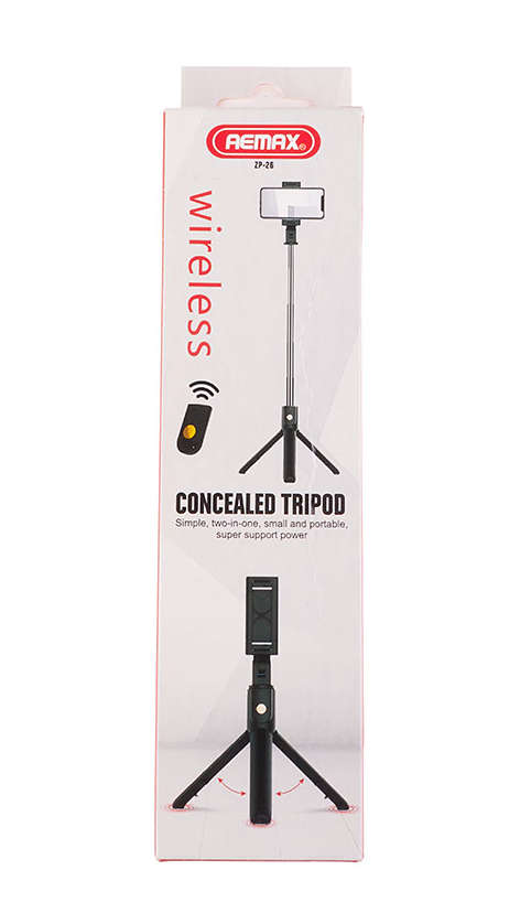 Remax Concealed Tripod Selfie Stick with Remote Control Zp-26