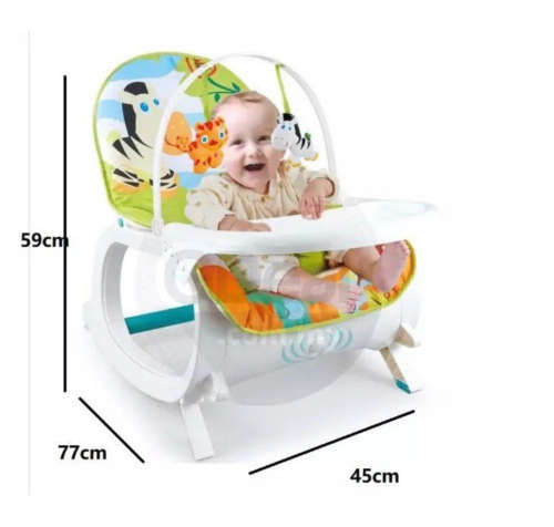 2-In-1 Baby Infant Rocker Bouncer Newborn Toddler Portable Rocker Swing