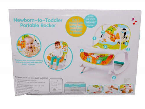 2-In-1 Baby Infant Rocker Bouncer Newborn Toddler Portable Rocker Swing