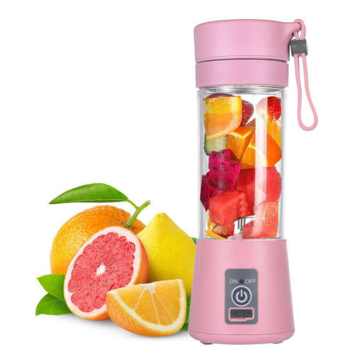 Portable Smoothie Blender, Juicer Food Processor USB Rechargeable - PINK