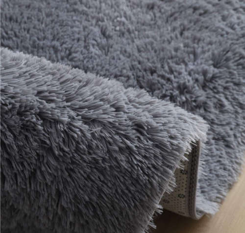 Light fluffy shaggy rug/carpet - Blue-Grey 150 x 200cm