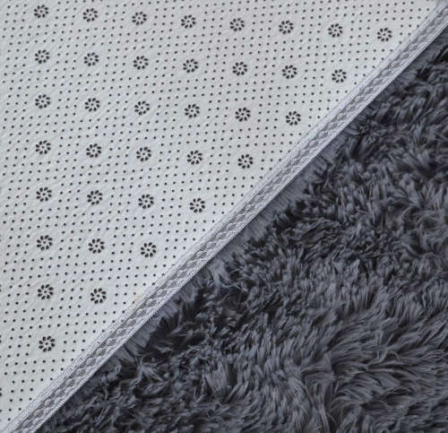 Light fluffy shaggy rug/carpet - Blue-Grey 150 x 200cm