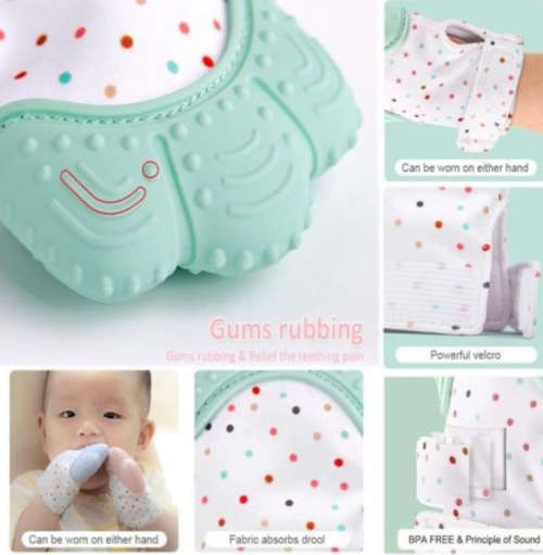 Baby Teething Glove Blue