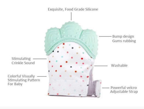 Baby Teething Glove Blue