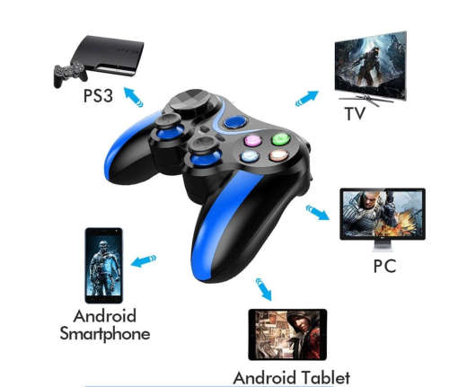 Wireless Bluetooth Gamepad Controller Joystick For Android - PS3 - RED