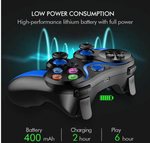 Wireless Bluetooth Gamepad Controller Joystick For Android - PS3 - RED