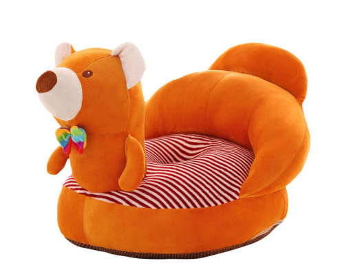 Baby Support Seat with Colourful Bowtie - Brown