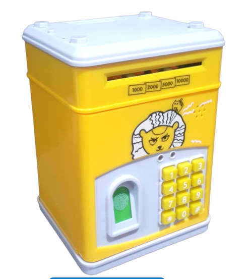 Children`s Music Cartoon Saving Bank Box- lion