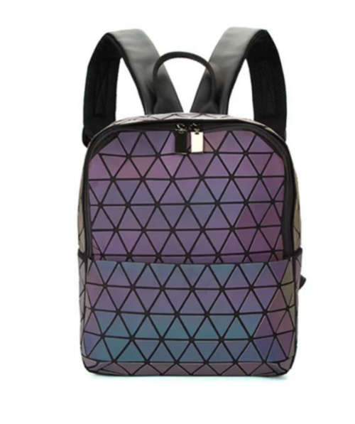 Holographic Reflective Flash Colourful Backpack