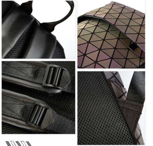 Holographic Reflective Flash Colourful Backpack
