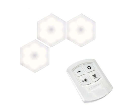 Remote Control LED Light Set Of 3