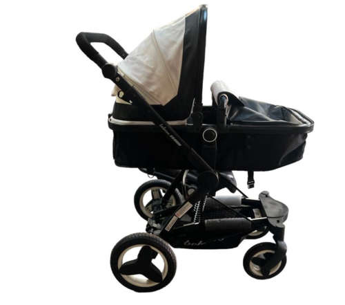 Belecoo 3 in 1 Baby Pram Stroller with Car Seat  Black & White - DISPLAY UNIT