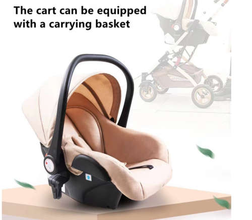 Belecoo Baby stroller 3 in 1 newborn baby carriage - Khaki DISPLAY UINIT