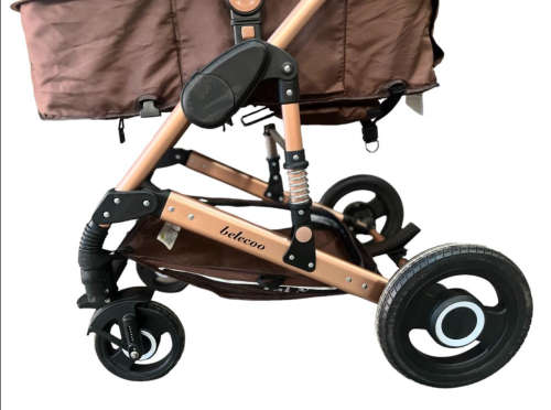 Belecoo Baby stroller 3 in 1 newborn baby carriage - Khaki DISPLAY UINIT