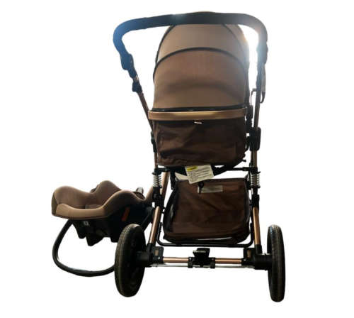 Belecoo Baby stroller 3 in 1 newborn baby carriage - Khaki DISPLAY UINIT