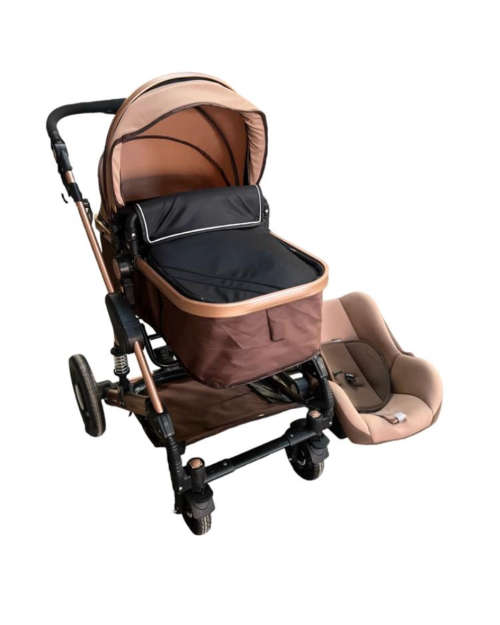 Belecoo Baby stroller 3 in 1 newborn baby carriage - Khaki DISPLAY UINIT