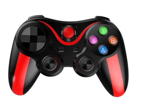 Wireless Bluetooth Gamepad Controller Joystick For Android - PS3 - RED