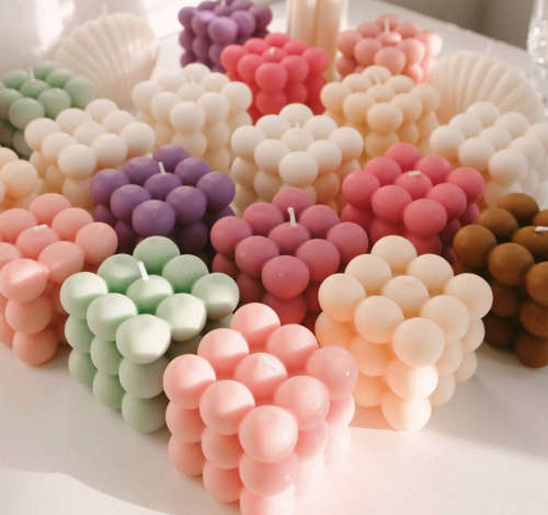 Aroma Home Fragranced Bubble Scented Candle