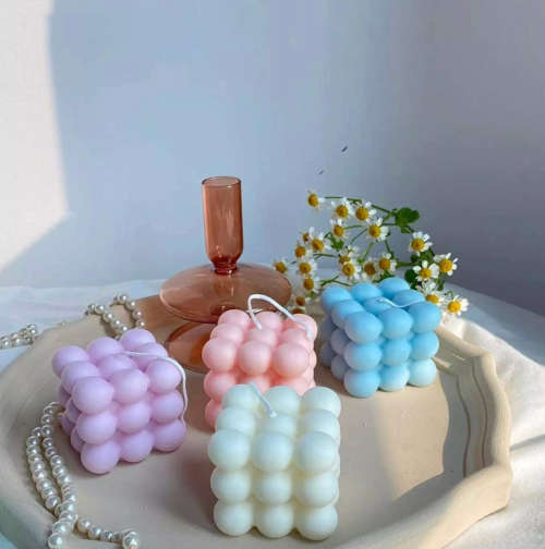 Aroma Home Fragranced Bubble Scented Candle