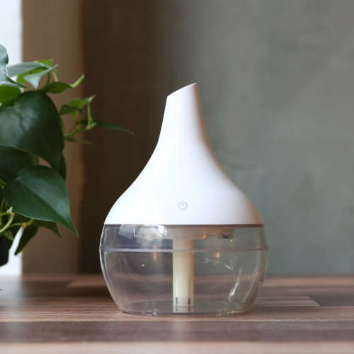 Ultrasonic Aroma Humidifier Liquid Shape Rechargeable Diffuser With Colour Changing LED