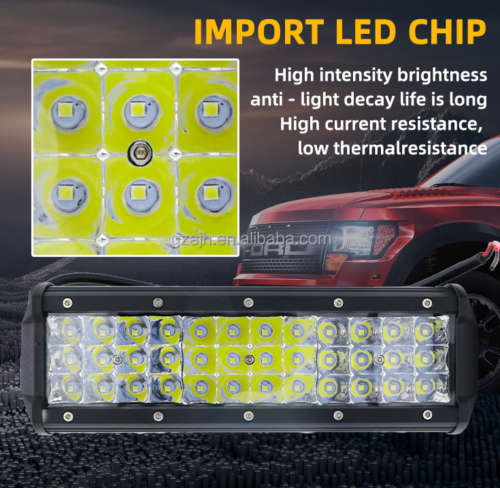 NEW Car LED Work Lights 108W Car LED Light Bar Roof Strip Spotlight For SUV, ATV, Trucks, Tractor