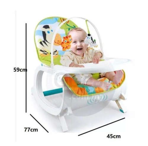 2-In-1 Baby Infant Rocker Bouncer Newborn Toddler Portable Rocker Swing