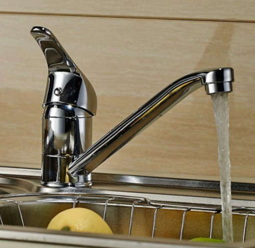 Shind Bathroom Faucet Chrome Mixer Stainless SS Pipe Rotate Water Outlet