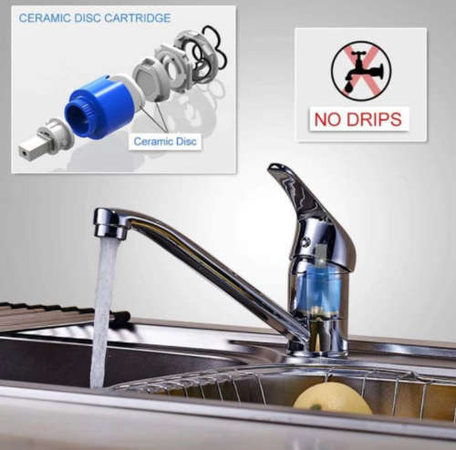 Shind Bathroom Faucet Chrome Mixer Stainless SS Pipe Rotate Water Outlet