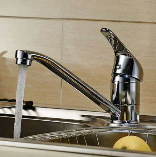 Shind Bathroom Faucet Chrome Mixer Stainless SS Pipe Rotate Water Outlet