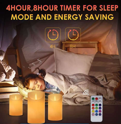 Battery Operated Flameless Candles With Remote Controller KH-18