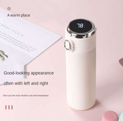 Digital Temperature Telling Vaccum Cup - IF-14 - Black