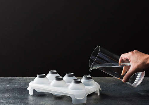 Jumbo Ice Ball Tray For Easy Ice Removal With Transparent Design