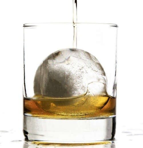 Jumbo Ice Ball Tray For Easy Ice Removal With Transparent Design