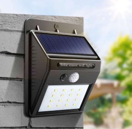 Solar Powered LED Wall Light