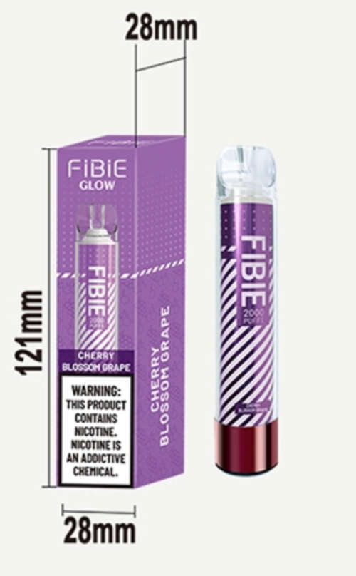 Fibie Glow 2000 Puffs Rechargeable Disposable Vape - Pink Lemon
