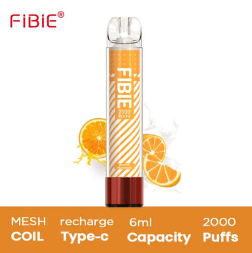 Fibie Glow 2000 Puffs Rechargeable Disposable Vape - Orange Milkshake