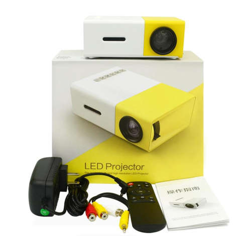 Yellow Smart Mini Led Projector