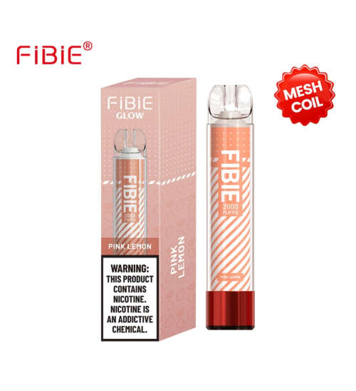 Fibie Glow 2000 Puffs Rechargeable Disposable Vape - Pink Lemon