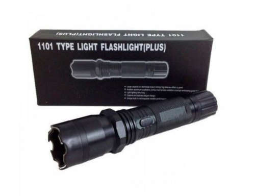 1101 Torch With Taser Strong Light Self Defence Flashlight